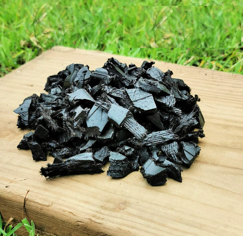 Black Rubber Chippings – 300kg Bags, Covers 15m² Landscaping and Playground Safety