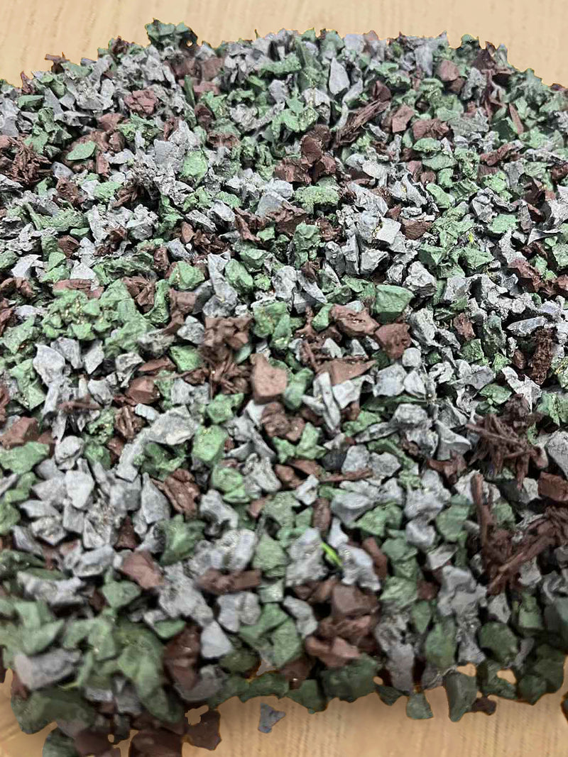 Premium Rubber Camo Chippings - 15m2, Long-lasting and Weather-Resistant