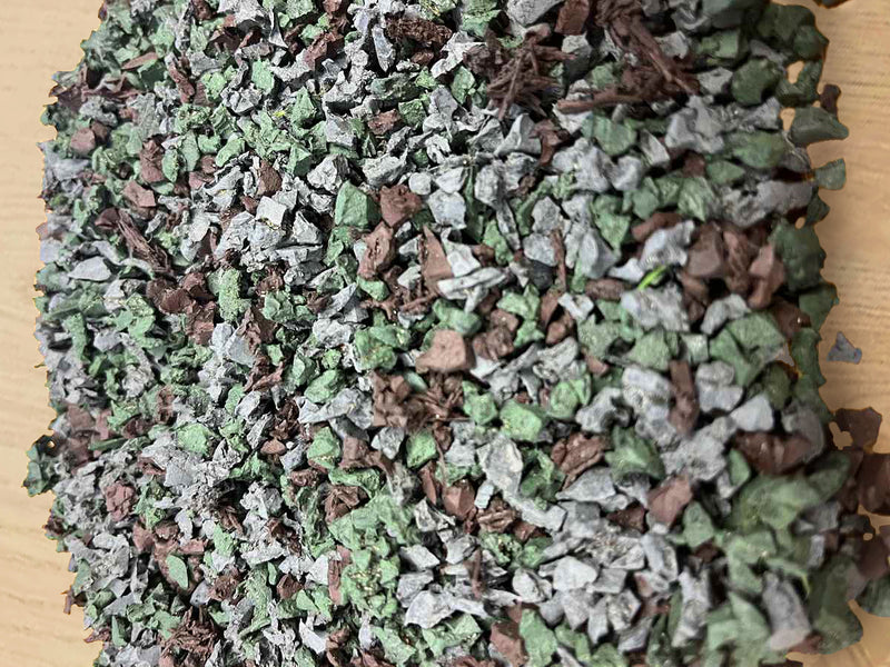 Premium Camo Rubber Chippings - 20kg Bag, Perfect for Landscaping