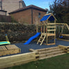 1000kg Slate Grey Rubber Chippings – 50m² Perfect for Landscaping and Play Areas