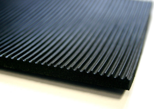 Standard Fine Fluted Rubber Anti-Slip Matting Reliable Traction for Safety