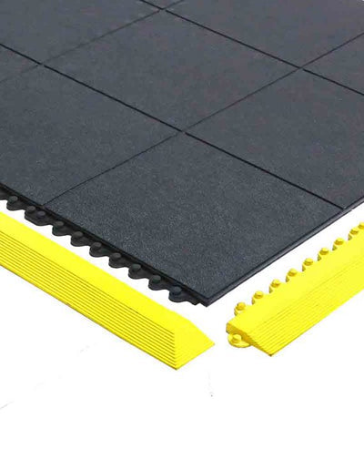 Heavy Duty Safety-Tested Black Playground Tiles for Play Areas