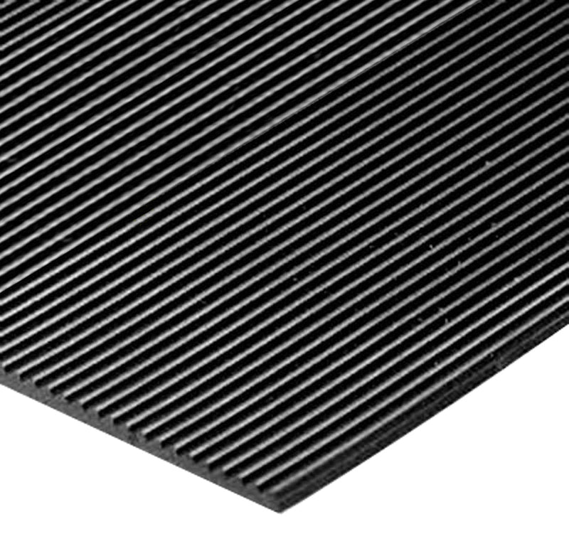 Black Fine Ribbed Electrical Matting 11,000V - Linear Metre