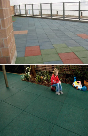 Outdoor Play Area Interlocking Rubber Tiles for Safe Play