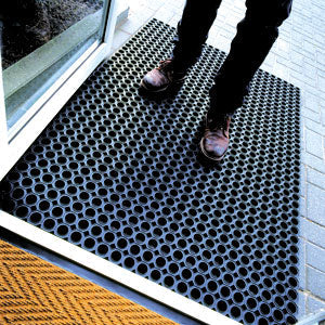 Anti-Slip Rubber Mat Hollow Design with Drainage Holes for Maximum Safety